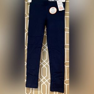 Wonder Nation Girls Kid Tough Cotton Solid Blue Leggings, Size XS (4-5)!